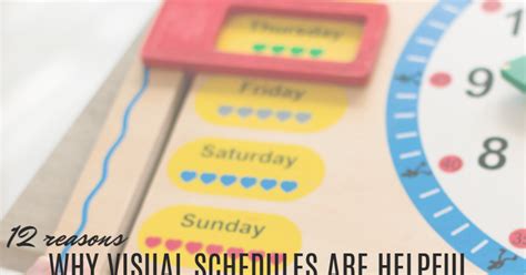 12 Benefits Of Visual Schedules For Autistic Or Hyperlexic Kids And