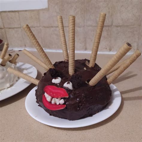 Cursed Hedgehog Cake Torte