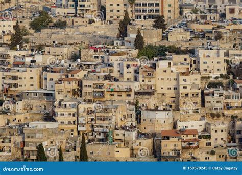 View of Stone Houses of Jerusalem in Israel Palestine Stock Image ...