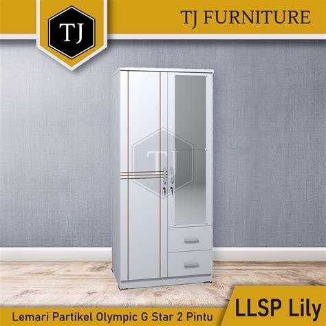 Jual Olympic G Star Lemari Pakaian Kayu Partikel Kabinet Serbaguna