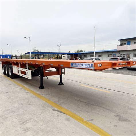 12 Metre 3 Axle Flatbed Truck Trailer For Sale In Tanzania