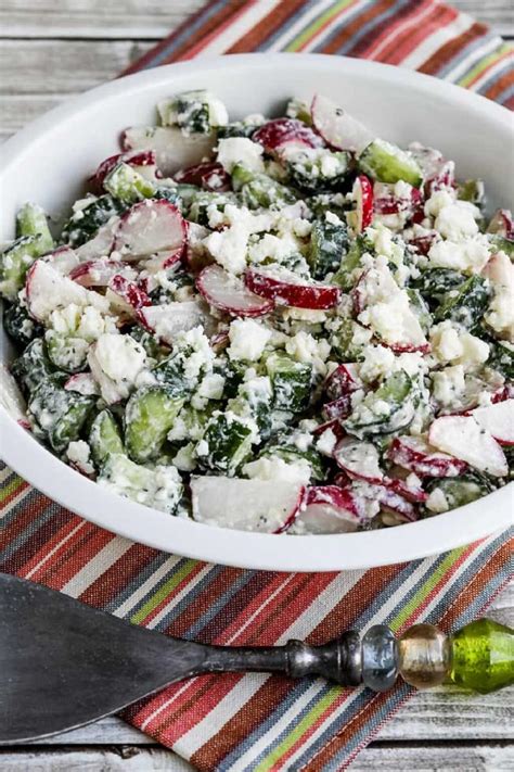 Cucumber Radish Salad With Feta Dressing Kalyn S Kitchen