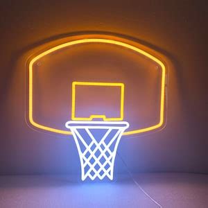 Basketball Hoop Neon Light Basketball Hoop Room Decor - Etsy