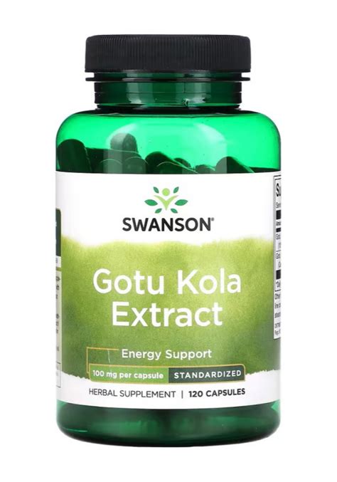 Swanson Gotu Kola Extract Mg Caps Indigo Herbs