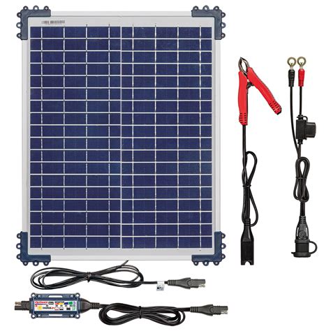 Caricabatterie Optimate Solar Duo Tm D Con Pannello Da W Tecmate