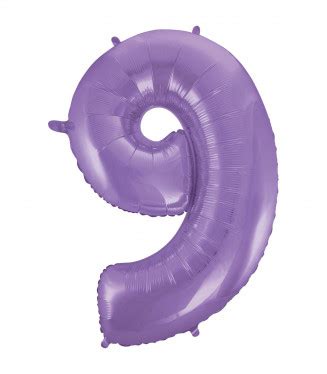 Palloncino Mylar Numero Lilla Inch Cm Idea Palloncini