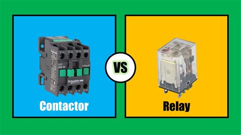 Contactor vs Relay - Difference between Contactor and Relay