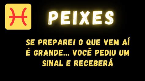 PEIXES SE PREPARE O QUE VEM AÍ É GRANDE VOCÊ PEDIU UM SINAL E