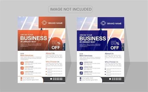 Premium Vector | Business flyer template design