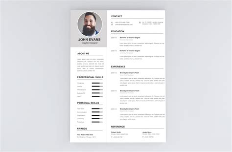 Attractive Resume Template 2021 Word Format Modern Cv Design