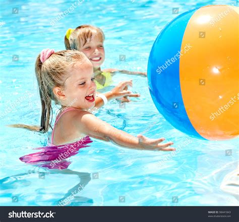 Little Girl Swimming Pool Stock Photo 98441843 | Shutterstock