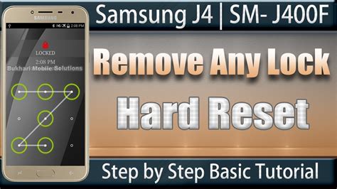 How To Hard Reset Samsung J Sm J F Without Pc Youtube