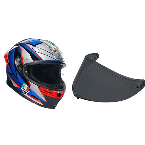 Agv K S E Slashcut Helmet Black Blue Red Ag Full Face