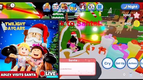 Twilight Daycare Visit Santa Adley Visit Santa Event Update YouTube