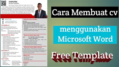 Cara Mudah Membuat CV Menggunakan Microsoft Word Dengan Mudah Free