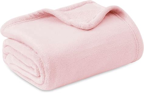 Bedsure Fleece Blankets Twin Size Blanket For Couch Pink Blankets