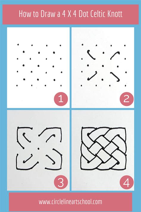 Easy How To Draw A Celtic Knot Tutorial And Celtic Knot Coloring Page