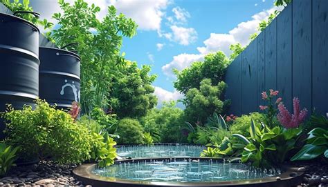 Premium Photo | A 3D theme focused on water conservation and sustainability