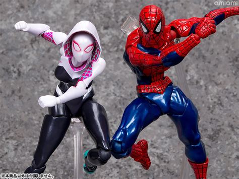 【スパイダーバース】フィギュアコンプレックス アメイジング・ヤマグチ『spider Gwen スパイダーグウェン』リボルテック 可動フィギュア