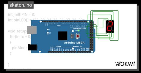 7 Segment Wokwi ESP32 STM32 Arduino Simulator