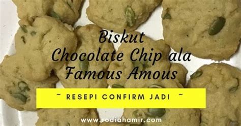 Resepi Biskut Chocolate Chip Ala Famous Amous Confirm Jadi