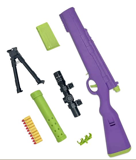 Carrot 98k Soft Bullet Shell Ejecting Sniper Toy Gun Biu Blaster