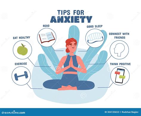 Tips For Anxiety Vector Stock Vector Illustration Of Anxiety 304135653