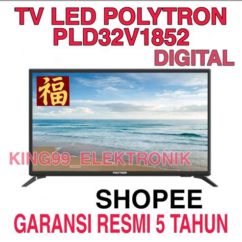 jual tv led polytron   digital shopee indonesia