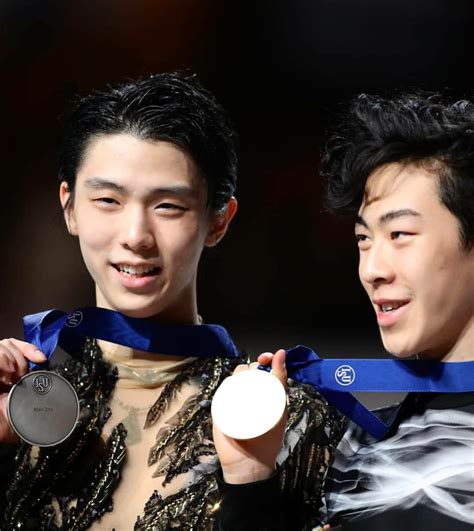 Yuzuru Hanyu ＆nathan Chen At Medal Celemony 世界フィギュアスケート選手権2019 羽生結弦 ネイサン・チェン Hanyu Yuzuru