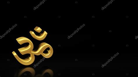 Om black slide — Stock Photo © timbrk #70993133