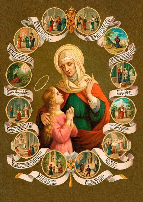 St Anne The Mother Of Mary Catholic Religion Catholic Saints