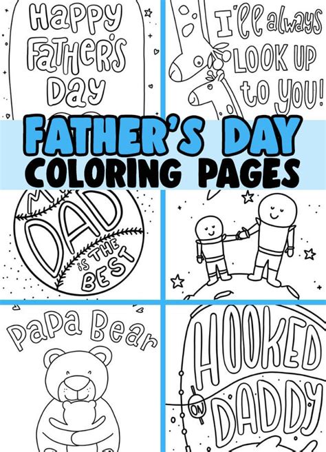 Father's Day Coloring Pages (Free Printables) - The Best Ideas for Kids