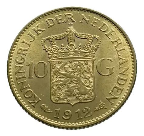 Moneda Oro 10 Gulden Holanda 1912 Leer Descripción Envío gratis