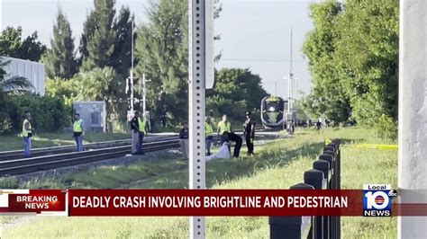 Pedestrian Struck By Brightline Train In Delray Beach Youtube