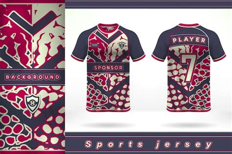 Premium Vector Black Red And White Sports Jersey Template Design