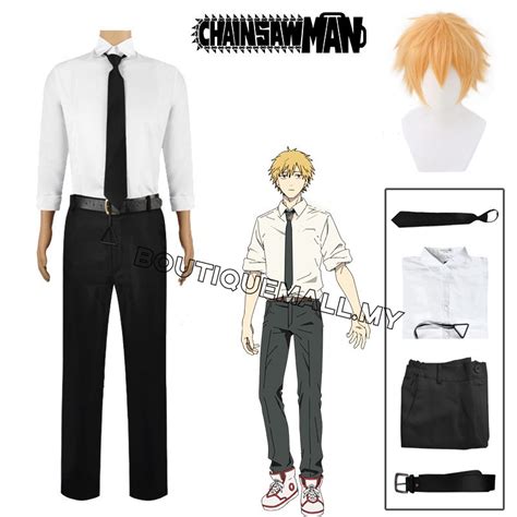 Anime Motosserra Homem Parte Denji Cosplay Fantasia Makima Diabo