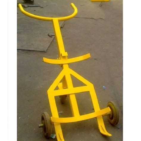 Manual Mild Steel Drum Lifter Trolley No Of Wheels 3 Loading