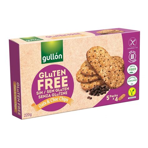 Galletas con Chips de Chocolate 220 g Sin Gluten Gullón