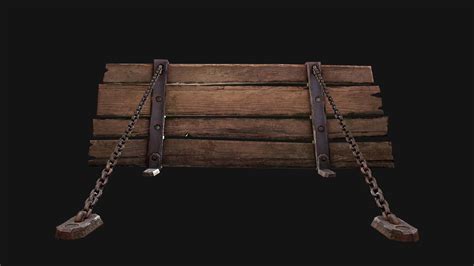 Medieval Prison Bed - 3D Model by Dereza