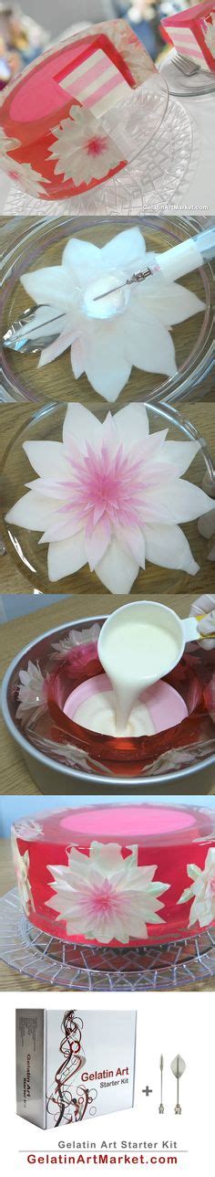 Learn How To Make Yummy Gelatin Art Flower Cakes. Easy and Delicious ...