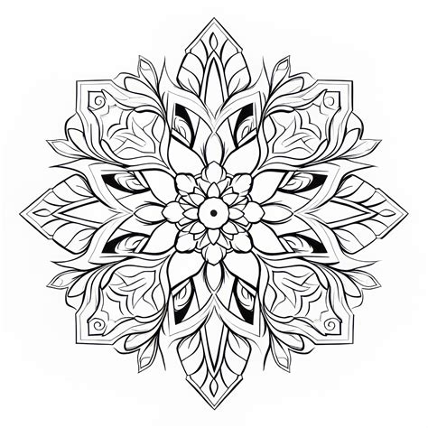 Premium Photo Hyper Mandala Coloring Page Embrace The Vibrant Colors