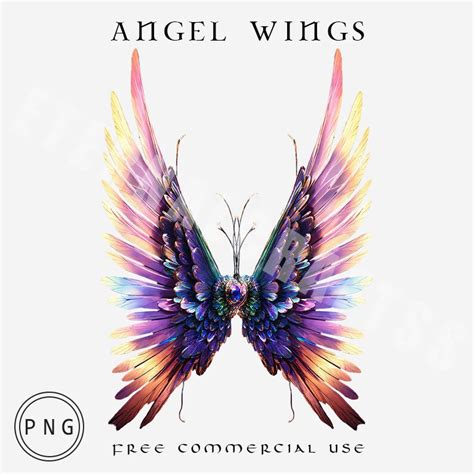 Rainbow Angel Wings Png, Watercolor Wings, Angel Rainbow Wings, Image ...