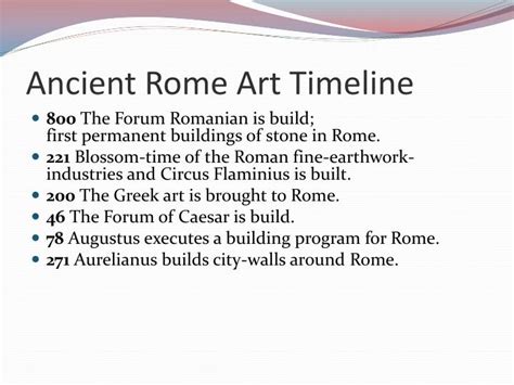 Ppt Ancient Rome Timelines Powerpoint Presentation Id2263726