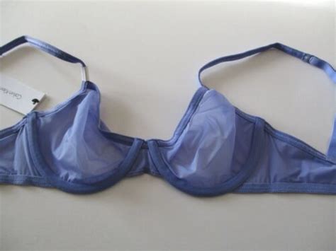 Calvin Klein Sheer Marquisette Unlined Demi Bra Qf1680 30 32 3436