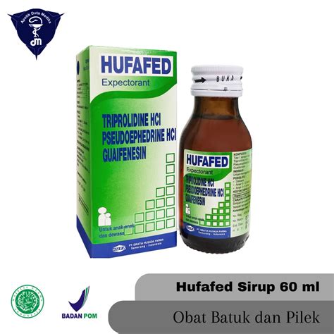 Jual Hufafed Expectorant Sirup Ml Obat Batuk Berdahak Dewasa Batuk