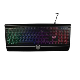 Teclado Led Gamer Rgb Luminoso Haiz De Membrana Full Size