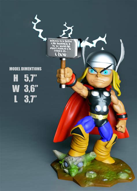 Archivo STL Thor ChibiObjeto de impresión 3D para descargarCults