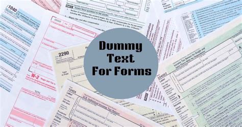dummy text  forms lipsum hub