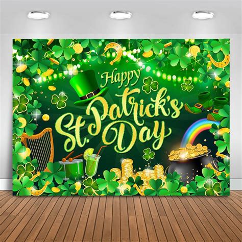 Amazon Mocsicka Happy St Patrick S Day Backdrop Spring Lucky