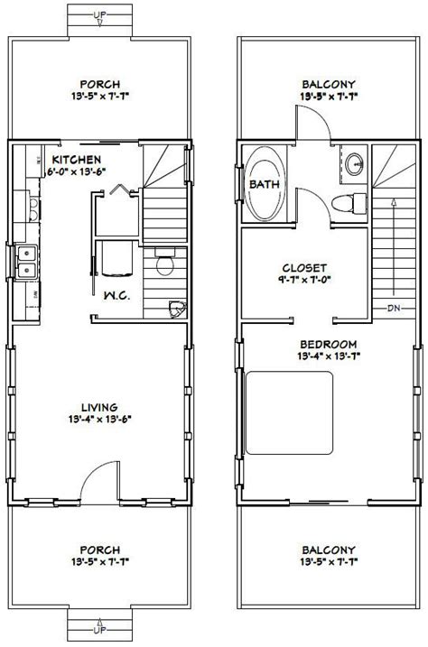 14X28 Cabin Floor Plans - floorplans.click